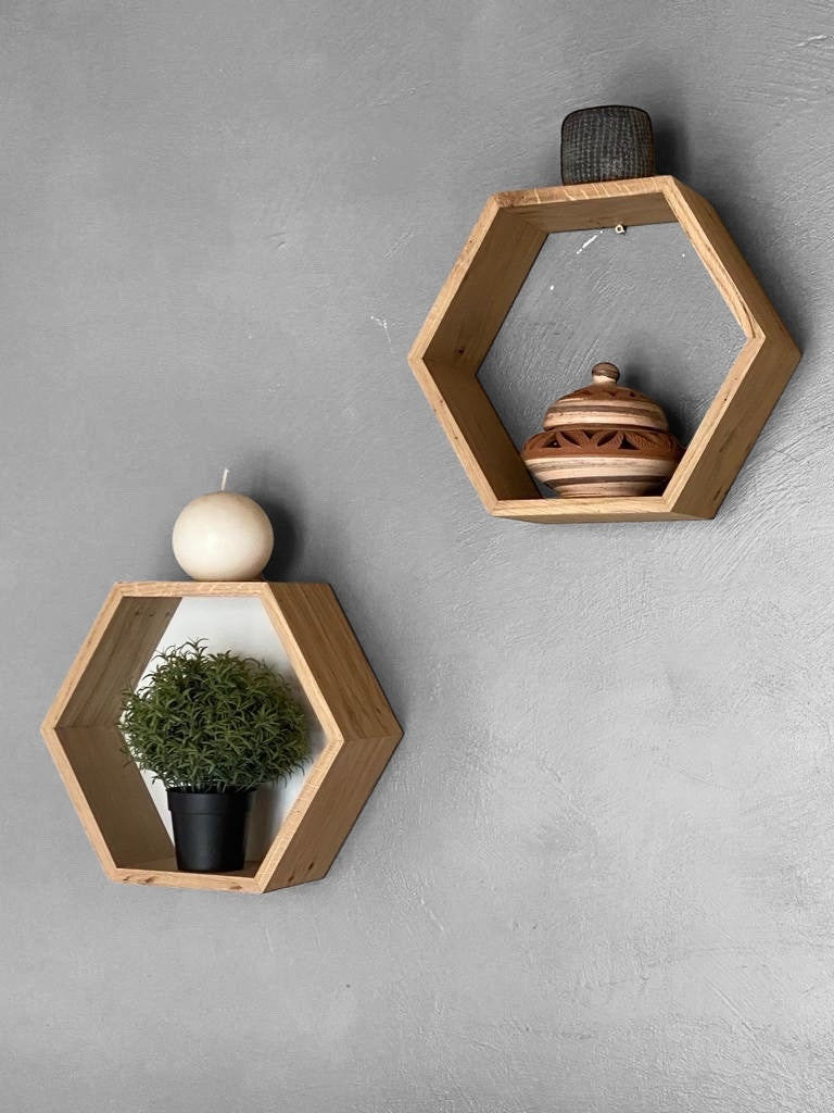 Étagère murales en chêne